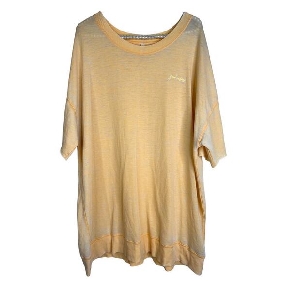 Free People Movement Cool Girl Short Sleeve Good Vibes Tee Size Small - Picture 1 of 6